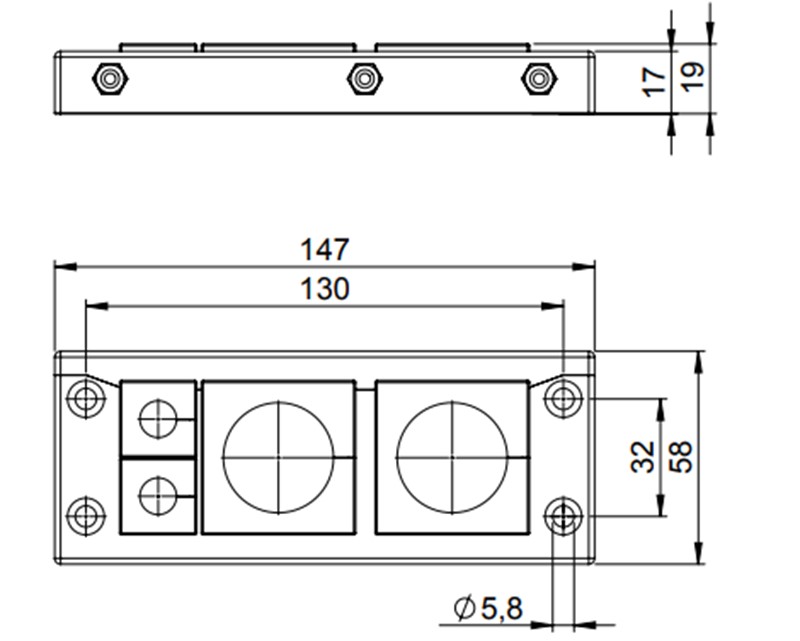 Khung đầu vào 4 cáp KEL-U 24|4 54244 detail 