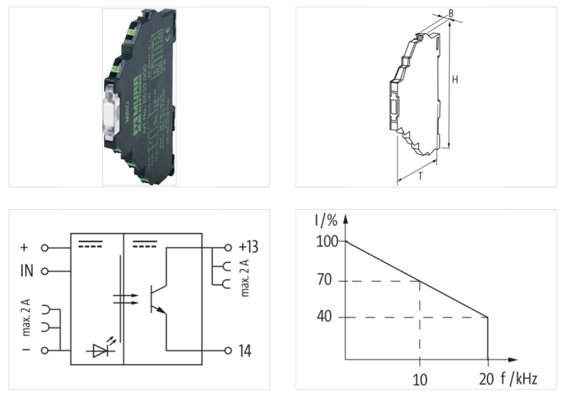Rơ-le quang điện 24VDC 0.2A 20kHz MIRO 6652511 - DETAIL