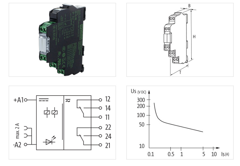 Rơ-le quang điện 24VDC 2 C/O 6A MIRO 52102 - DETAIL