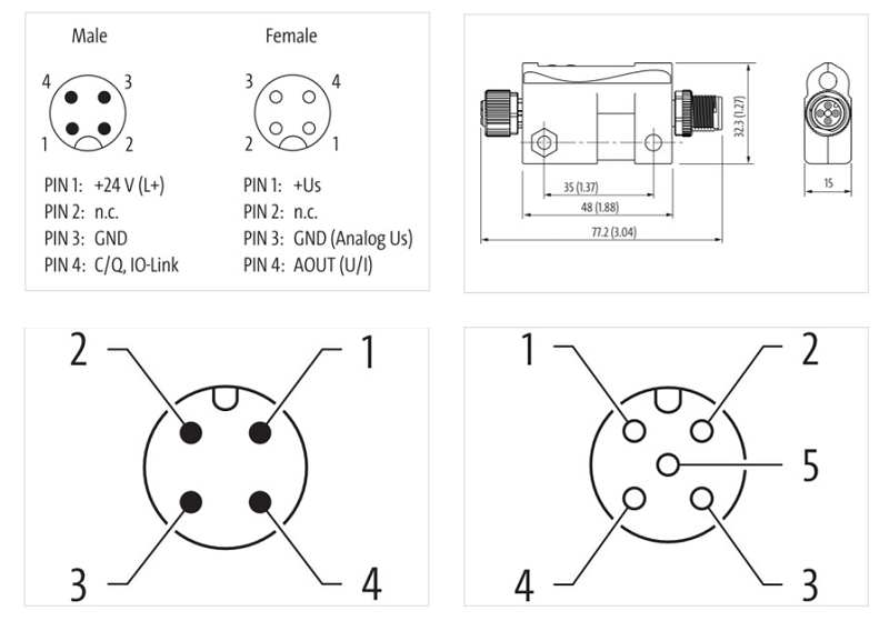 Bộ chuyển đổi IO-link/ analog DCV IP65 5000-00501-2210000- DETAIL