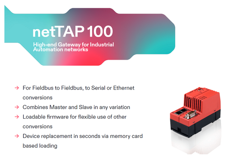 Bộ chuyển đổi giao thức Modbus TCP - Ethernet/IP của Hilscher NT 100-RE-EN - DESCRIBE