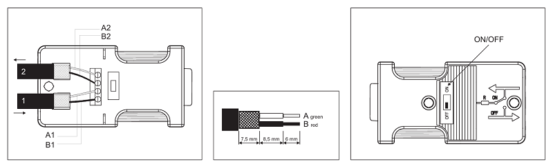 Đầu nối Profibus 180° không PG connection 700-972-0CA12 - DETAIL