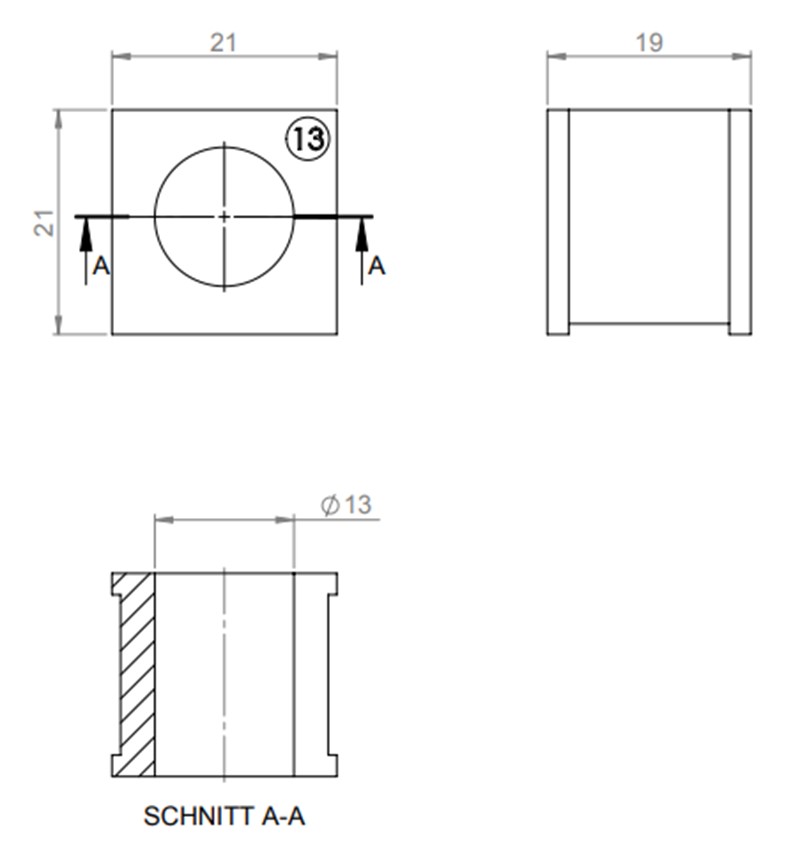Đệm cáp nhỏ cho cáp 13-14mm KT13 41213 detail