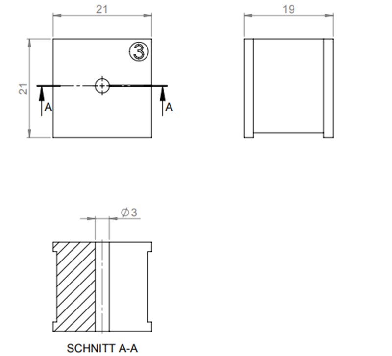 Đệm cáp nhỏ cho cáp 3-4mm KT3 41203 detail