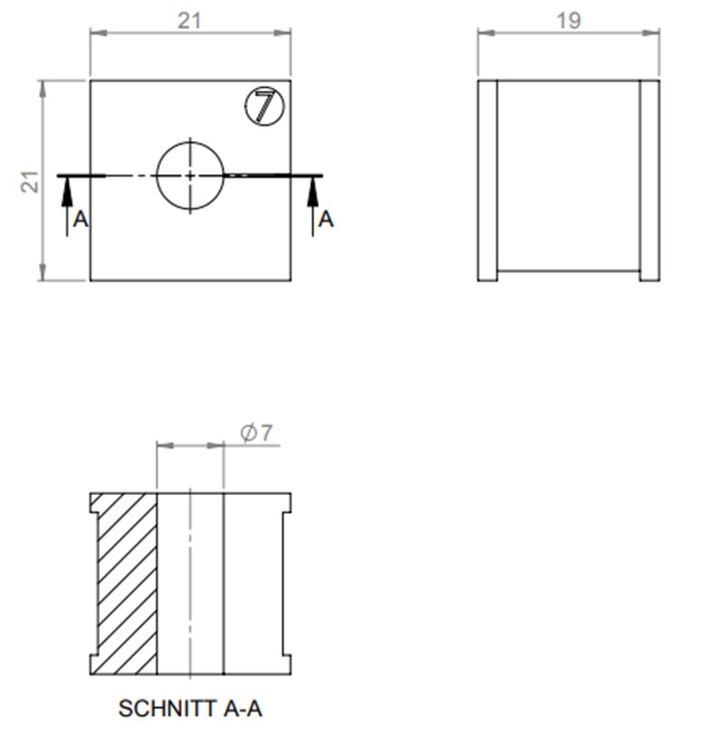 Đệm cáp nhỏ cho cáp 7-8mm KT7 41207 detail