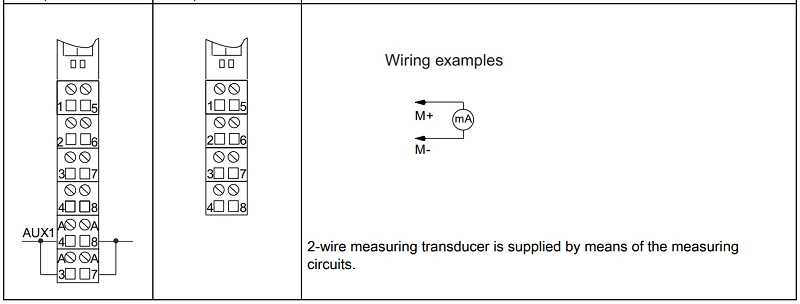 Mô-đun IO ET 200S 4AI 2-wire 6ES7134-4GD00-0AB0 - internal circuit