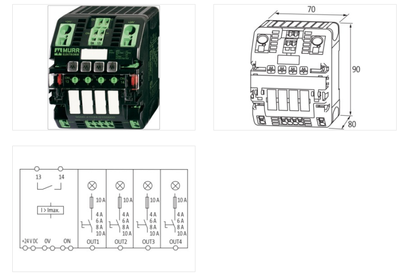 Bộ bảo vệ nguồn DC 24V 10A 4 kênh MICO 4.10 SPEED START 9000-41034-0401005 - DETAIL