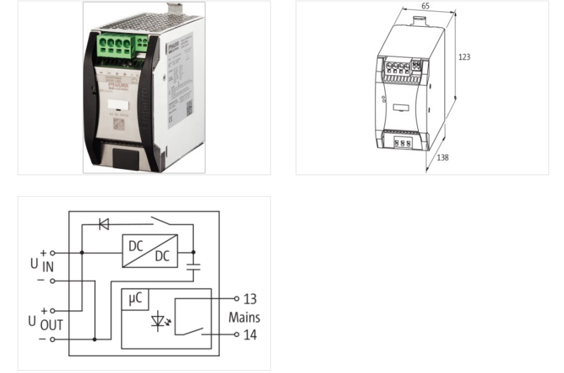Bộ đệm nguồn DC 24V 20A/1s EMPARRO CAP BUFFER 85458 - DETAIL