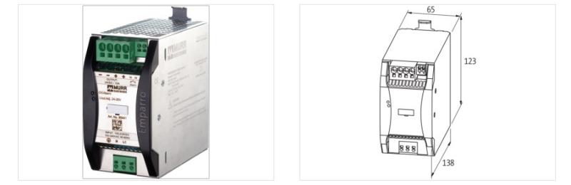 Bộ nguồn 1 pha DC 24V 10 A Emparro 85441 - DETAIL