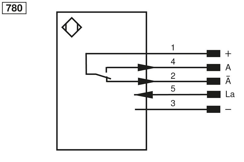 Cảm biến lazer TOF OY2P303A0135 của Wenglor - sơ đồ chân