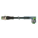 Cáp 5m 2 đầu nối M12 male 0° / M12 female 90° A-code LED 4 chân 7000-40341-6340500 - HEADER