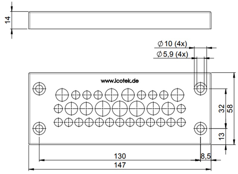 Đầu vào cáp 32 lỗ KEL-DPZ 43730 detail 