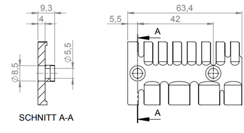 Phụ kiện giữ cố định 7 cáp ZL 32112 detail