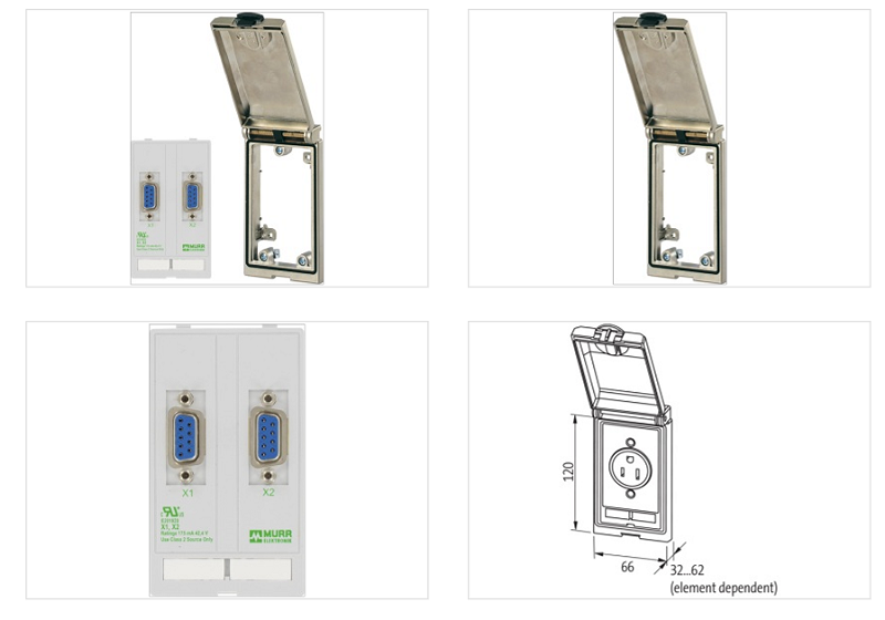 Trọn bộ ổ cắm SUB-D9 lắp măt tủ điện MODLINK MSDD 4000-68113-0000000 - DETAIL