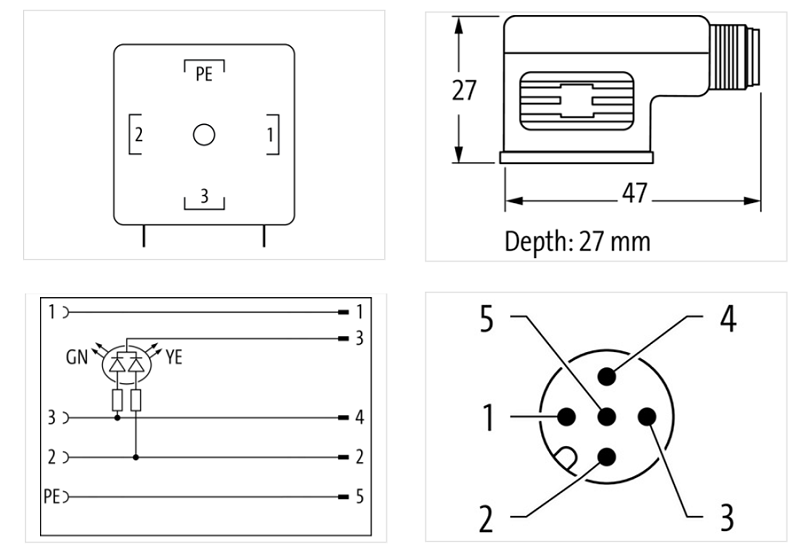 Adaptor M12 male / valve plug A-18mm 7000-41441-0000000 - DETAIL