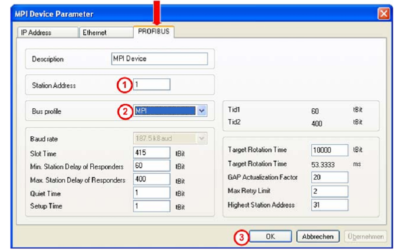 Bộ kết nối ethernet lập trình PLC Siemens S7 của Hilscher NL 50-MPI - SET UP PROFIBUS