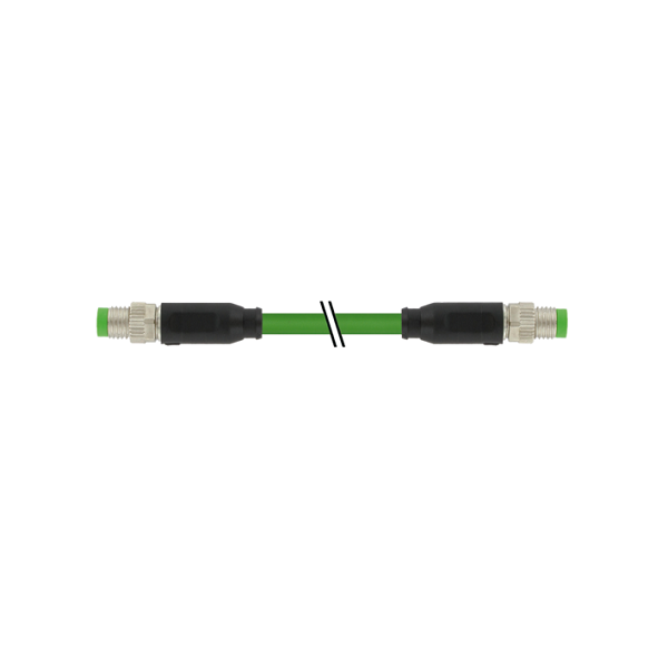 Cáp mạng ethernet có đầu nối M8 male 0° / M8 male 0° A-cod. shielded dài 0.6m 7000-89701-7910060 - HEADER