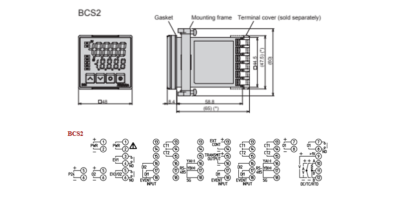 Đồng hồ nhiệt 48x48mm ngõ ra SSR BCS2S00-00-detail