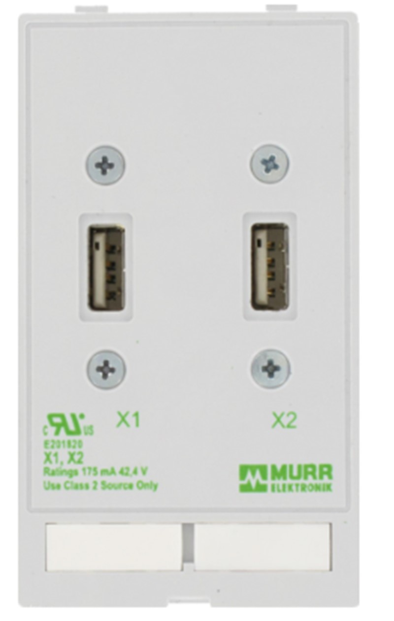 Ổ cắm USB đôi giao diện bề mặt tủ điện MODLINK MSDD 4000-68000-0930000 detail