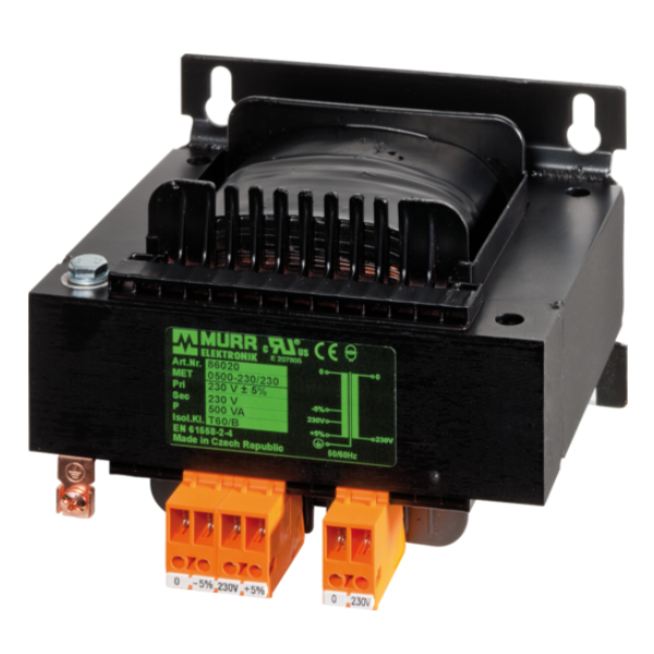Biến áp cách ly 1 pha 500VA IN: 240-415VAC OUT: 110-110-20VAC 86025 - HEADER