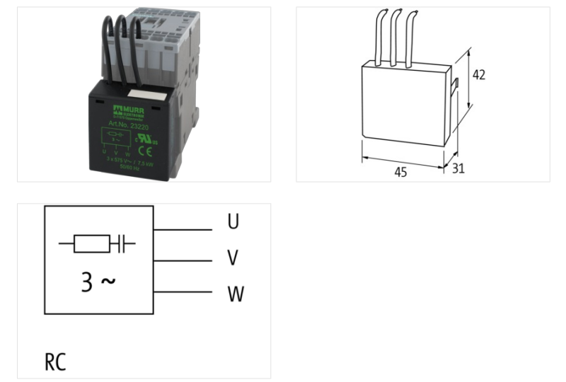 Bộ dập xung hồ quang cho contactor Siemens S00 23220 - DETAIL