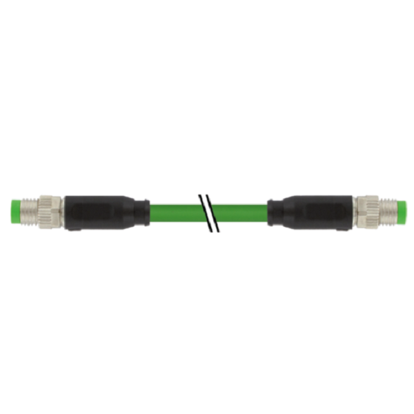 Cáp chống nhiễu 2m có 2 đầu nối M8 male 0° / M8 male 0° A-code 4 chân 7000-89701-7910200 - HEADER