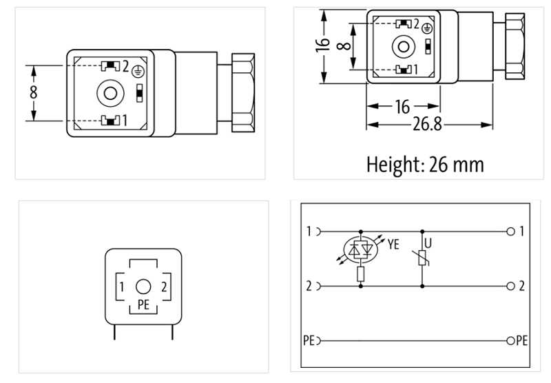 Đầu nối van form C 8mm SVS Eco 7000-30105-0000000 - DETAIL 