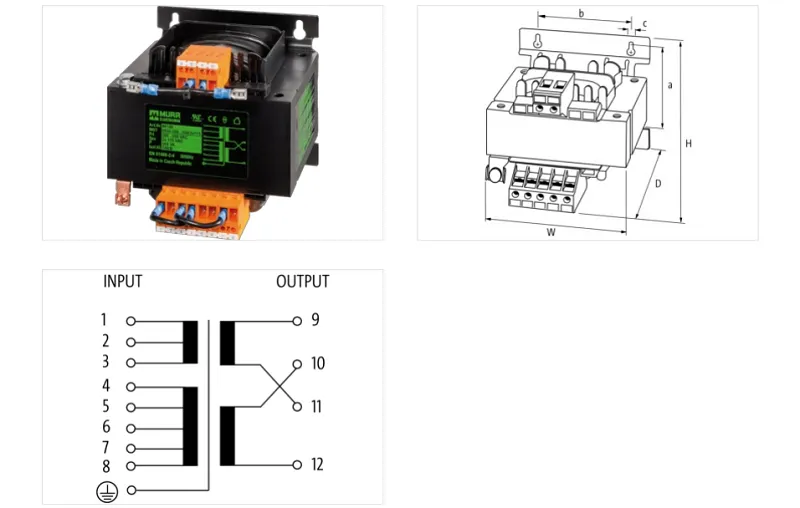 Biến áp cách ly 1 pha 800VA - detail