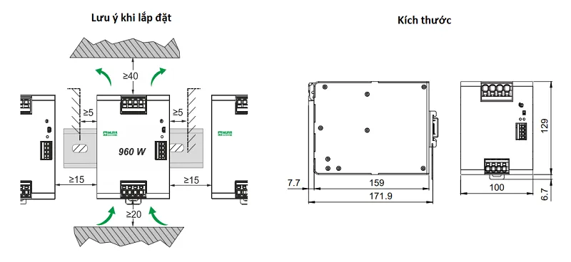 Bộ nguồn 3 pha Emparro DC 48V - detail