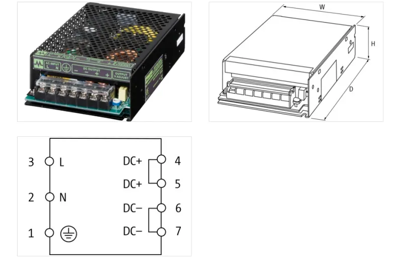 Bộ nguồn tổ ong DC 24V 10A - detail