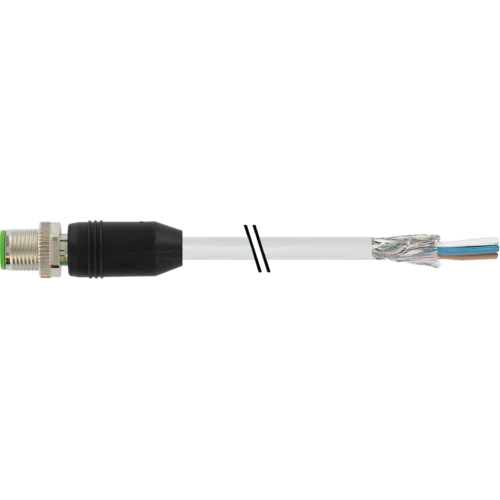 Cáp 10m bọc chống nhiễu có đầu nối M12 - header