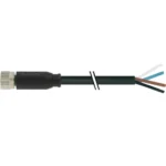 Cáp 5m có đầu nối M8 female 0° A-code 4 chân - header