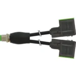 Đầu nối Y M12 male 2x valve plug A-18mm - header