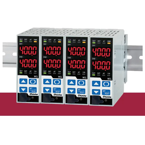 Đồng hồ nhiệt 2 kênh lắp DIN-rail - header