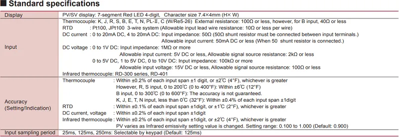 Đồng hồ nhiệt 2 kênh lắp DIN-rail - spec1