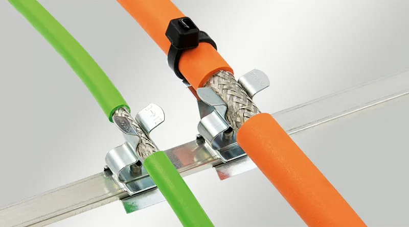 Kẹp cáp EMC cho busbar 10x3mm - body