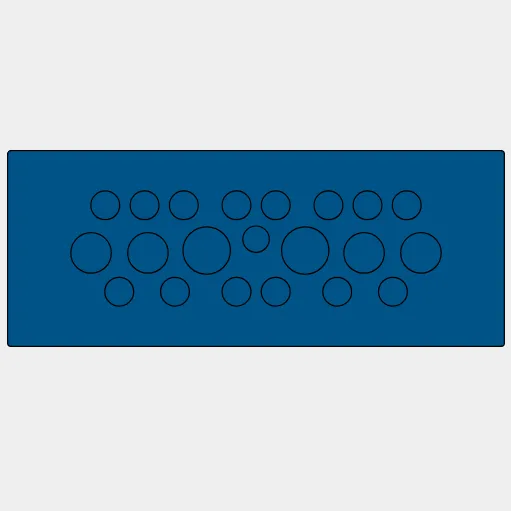 Miếng vào cáp 24-pin 21 cáp chuẩn công nghiệp - header