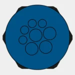 Miếng vào cáp tròn M40 8 lỗ - header