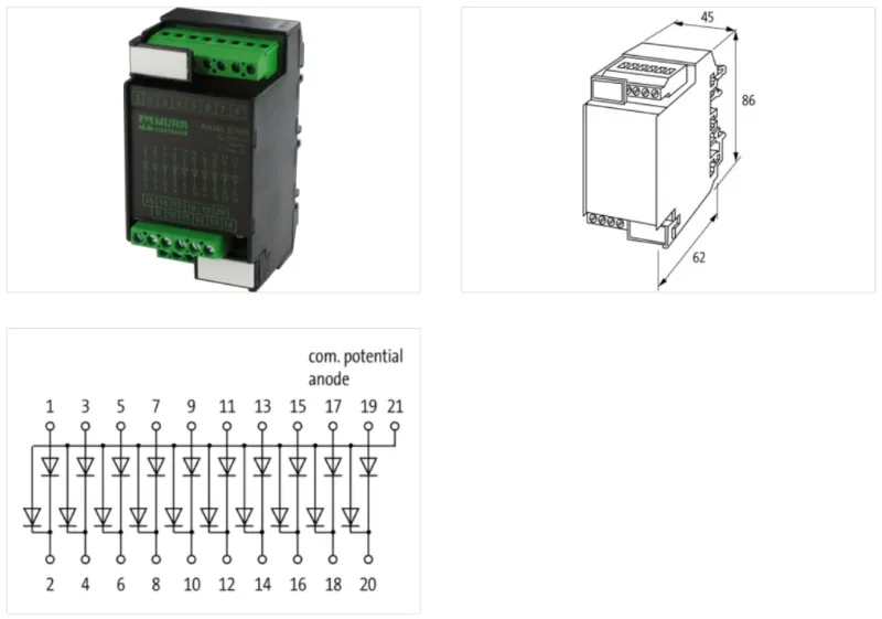 Mô đun 10 cặp diode Universal 300V 1A - detail