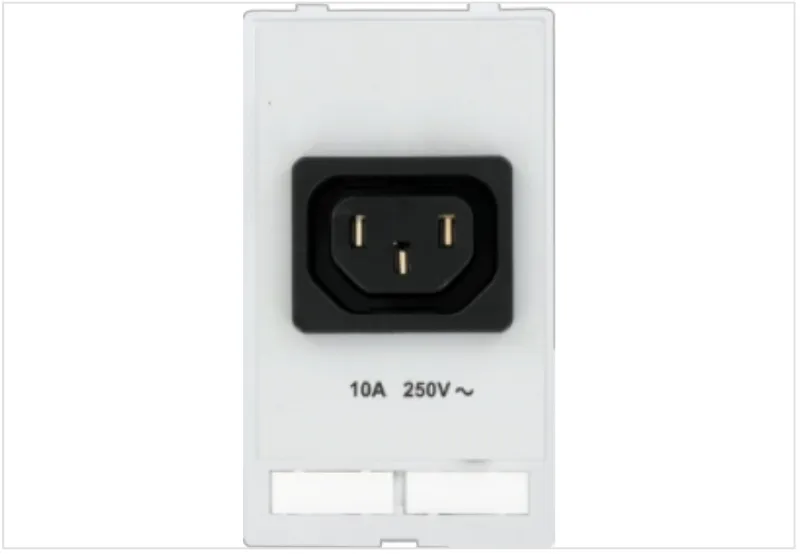 Ổ cắm 250VAC10A lắp mặt tủ điện - body