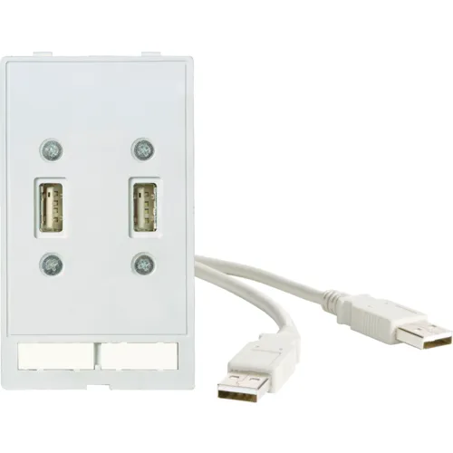 Ổ cắm 2×USB-A femalemale 0.7m cable MODLINK MSDD - header