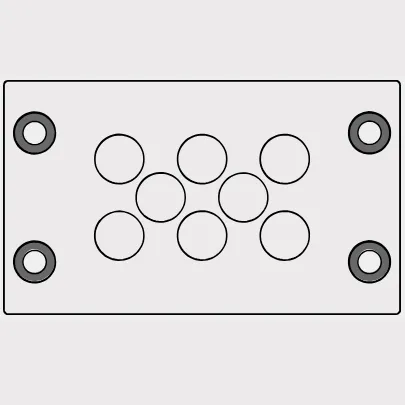 Tấm đệm 8 cáp 12mm KEL-DPZ 43800 - header