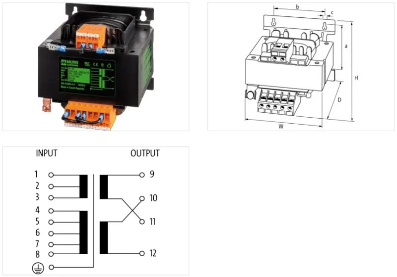 Biến áp cách ly 1 pha 1600VA 86152 - detail