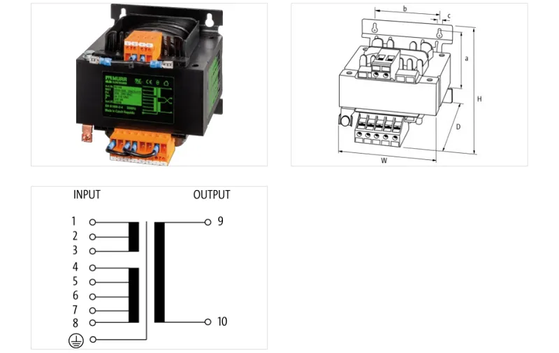 Biến áp cách ly 1 pha 250VA 86185 - detail