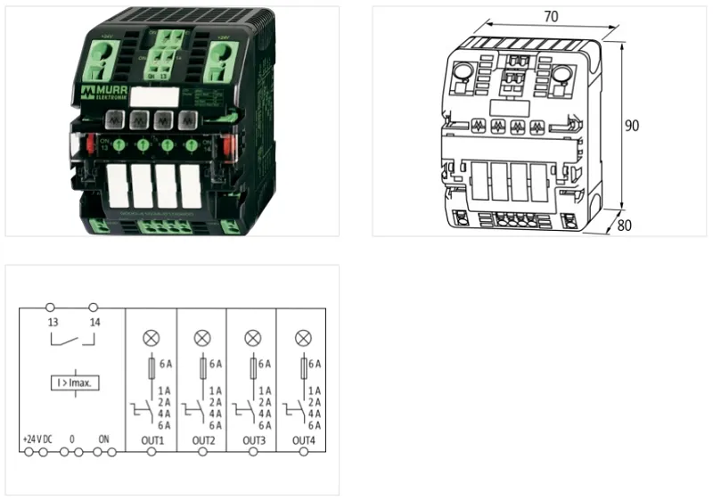 Bộ bảo vệ dòng DC 4 kênh 24V 6A chỉnh được - detail