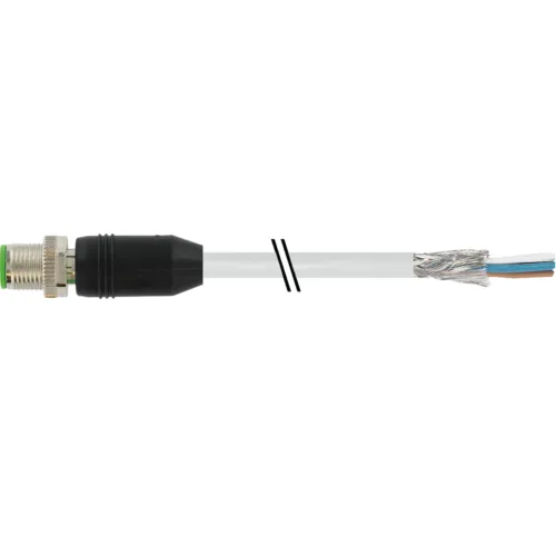 Cáp PUR 10m bọc chống nhiễu có đầu nối M12 - header