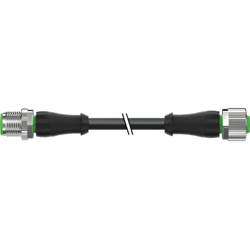 Cáp PUR dài 0.3m có 2 đầu nối M12 - header