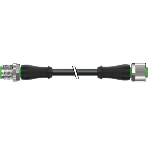 Cáp PUR dài 10m có 2 đầu nối M12 - header