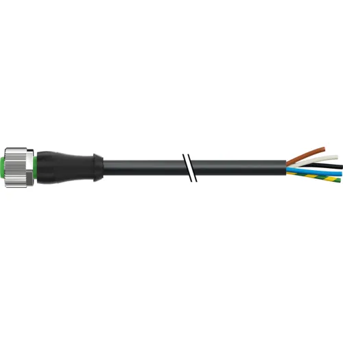 Cáp PUR dài 20m có đầu nối M12 female - header