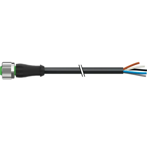 Cáp PUR dài 30m có đầu nối M12 - header